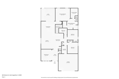 Floorplan - 285 Palazzo Cir, Saint Augustine, FL 32092 photo 2 of 6