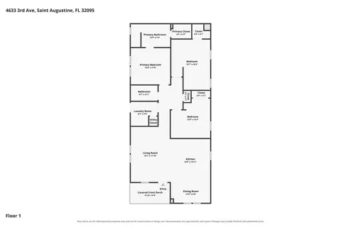 Floorplan - 4633 Third Ave, Saint Augustine, FL 32095 photo 1 of 1