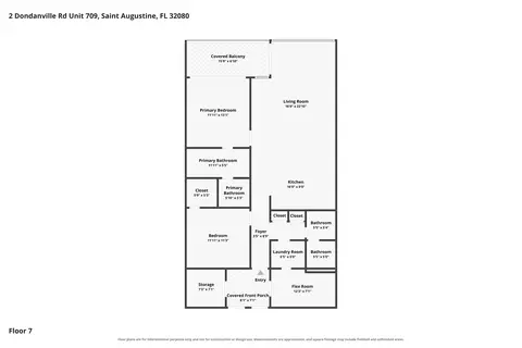 Floorplan - 2 Dondanville Rd #709, Saint Augustine, FL 32080 photo 1 of 1