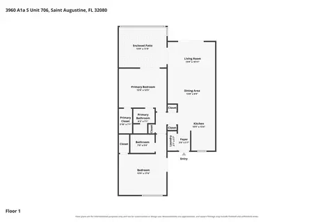 Floorplan - 3960 A1a S 706, Saint Augustine, FL 32080 photo 1 of 1