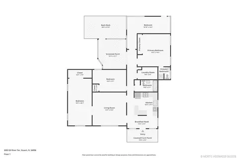 Floorplan - 3003 SE River Ter, Stuart, FL 34996 photo 1 of 1