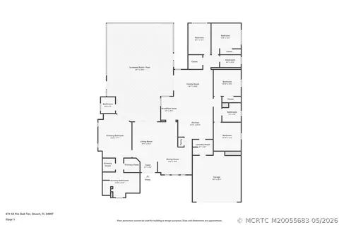 Floorplan - 671 SE Pin Oak Ter, Stuart, FL 34997 photo 1 of 1