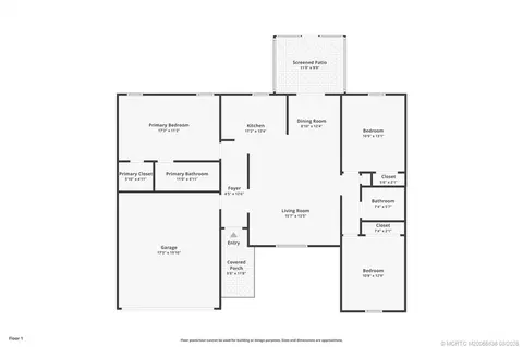 Floorplan - 984 NW 16th Pl, Stuart, FL 34994 photo 1 of 1