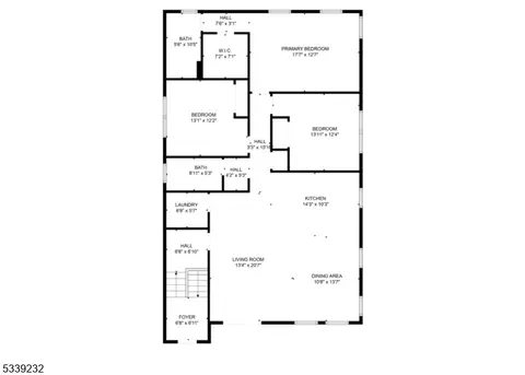 Floorplan - 204 Long Ave, Hillside, NJ 07205 photo 1 of 2