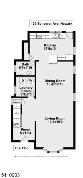 Floorplan - 135 Scheerer Ave, Newark, NJ 07112 photo 2 of 4