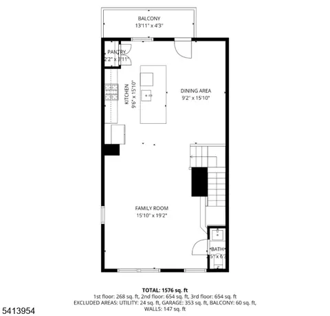 Floorplan - 106 E Stiger St, Hackettstown, NJ 07840 photo 2 of 4