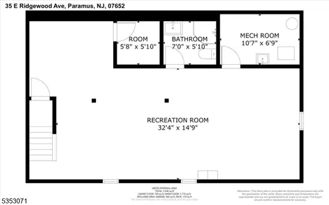 Floorplan - 35 E Ridgewood Ave, Paramus, NJ 07652 photo 3 of 3