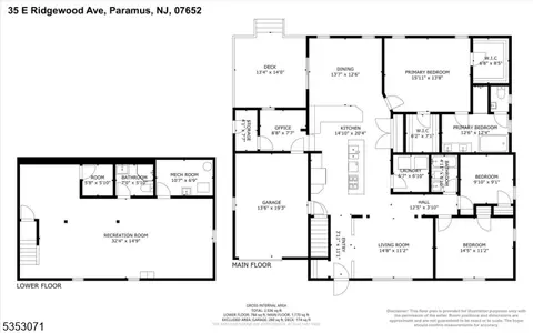 Floorplan - 35 E Ridgewood Ave, Paramus, NJ 07652 photo 1 of 3