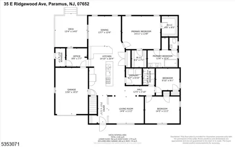 Floorplan - 35 E Ridgewood Ave, Paramus, NJ 07652 photo 2 of 3