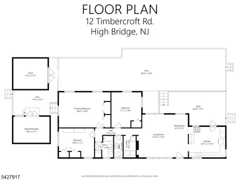 Floorplan - 12 Timbercroft Rd, High Bridge, NJ 08829 photo 1 of 1