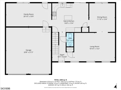 Floorplan - 729 Vulcanite Ave, Alpha, NJ 08865 photo 1 of 3