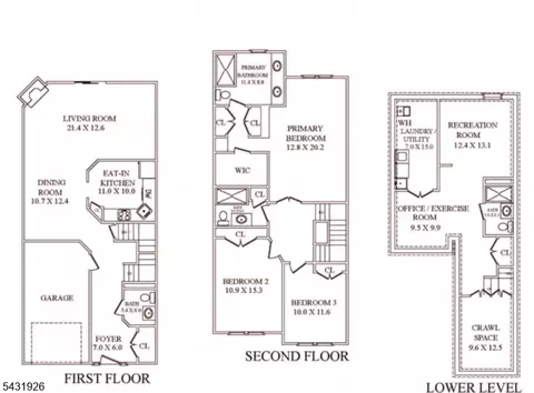 Floorplan - 706 Park Pl, Springfield, NJ 07081 photo 1 of 1