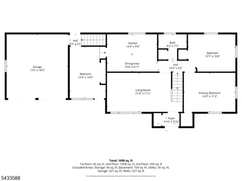 Floorplan - 34 Rowland Ave, Hackensack, NJ 07601 photo 2 of 4