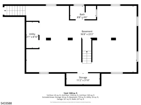 Floorplan - 34 Rowland Ave, Hackensack, NJ 07601 photo 1 of 4