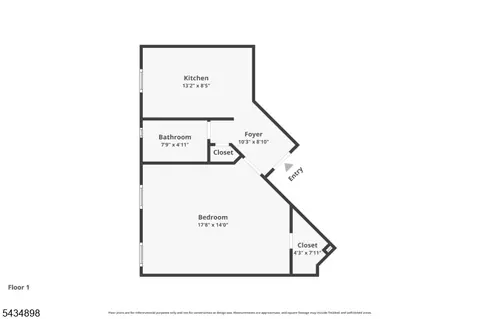 Floorplan - 303 Hamilton Pl #A4, Hackensack, NJ 07601 photo 1 of 1