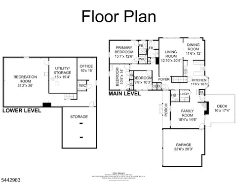 Floorplan - 17 Hillcrest Dr, Randolph, NJ 07869 photo 1 of 1