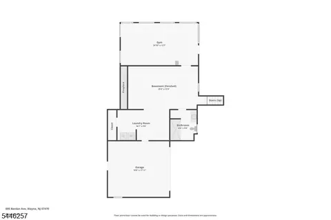 Floorplan - 695 Berdan Ave, Wayne, NJ 07470 photo 2 of 3