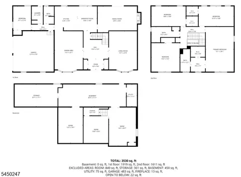 Floorplan - 47 E Cheryl Rd, Pine Brook, NJ 07058 photo 1 of 1