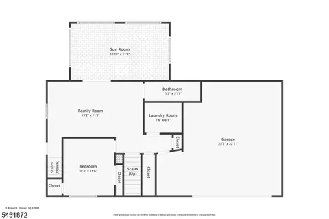Floorplan - 3 Rose Ct, Dover, NJ 07801 photo 1 of 2