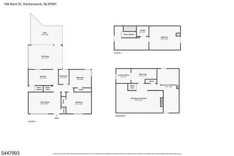 Floorplan - 166 Kent St, Hackensack, NJ 07601 photo 1 of 1