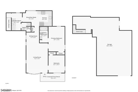 Floorplan - 307 Boulevard Dr, Wayne, NJ 07470 photo 2 of 2
