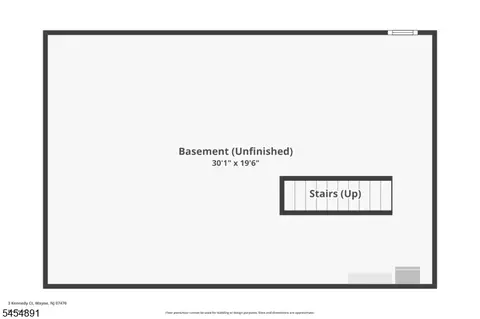 Floorplan - 3 Kennedy Ct, Wayne, NJ 07470 photo 3 of 4