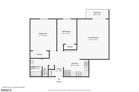 Floorplan - 300 Park St #1F, Hackensack, NJ 07601 photo 1 of 1