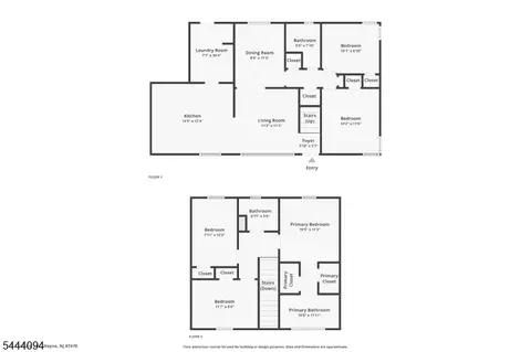 Floorplan - 45 Leonard Ter, Wayne, NJ 07470 photo 3 of 3