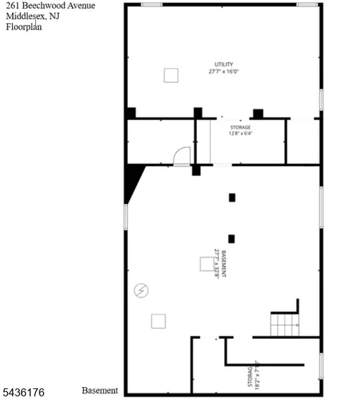 Floorplan - 261 Beechwood Ave, Middlesex, NJ 08846 photo 3 of 4