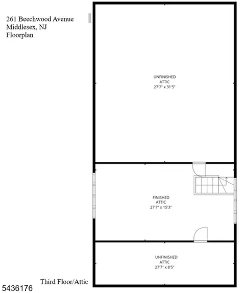 Floorplan - 261 Beechwood Ave, Middlesex, NJ 08846 photo 4 of 4