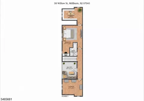 Floorplan - 38 Willow St #A, Millburn, NJ 07041 photo 3 of 3