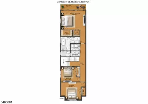 Floorplan - 38 Willow St #A, Millburn, NJ 07041 photo 2 of 3