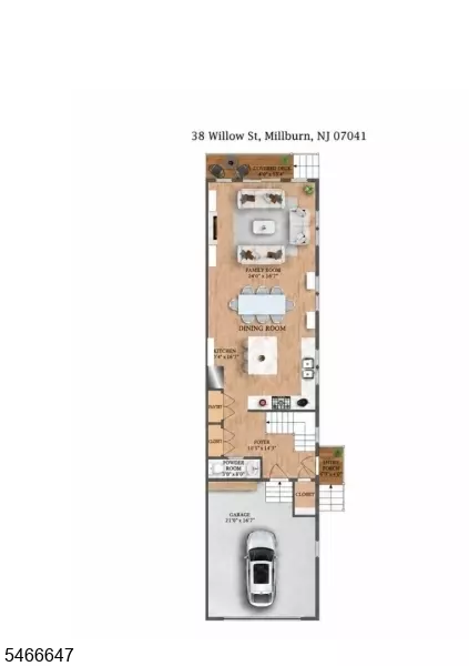 Floorplan - 38 Willow St #B, Millburn, NJ 07041 photo 1 of 3