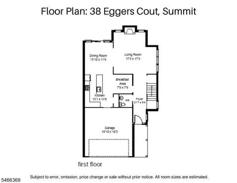 Floorplan - 38 Eggers Ct, Summit, NJ 07901 photo 1 of 4