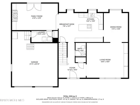 Floorplan - 10 Leaf Ln, Old Bridge, NJ 08857 photo 1 of 3