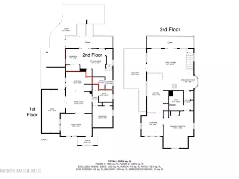 Floorplan - 526 Ocean Ave, Sea Bright, NJ 07760 photo 1 of 1