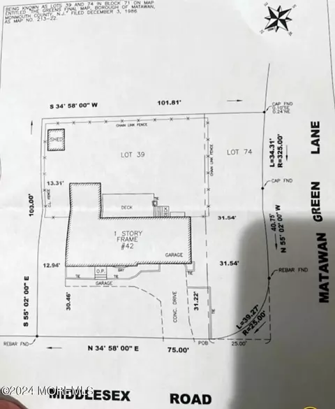 Floorplan - 42 Middlesex Rd, Matawan, NJ 07747 photo 1 of 1