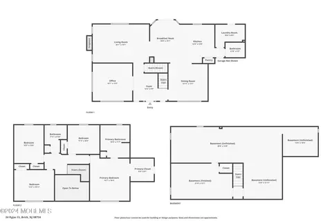 Floorplan - 24 Ryjac Dr, Brick, NJ 08724 photo 1 of 3
