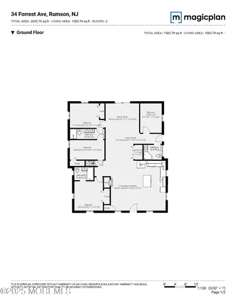 Floorplan - 34 Forrest Ave, Rumson, NJ 07760 photo 1 of 2
