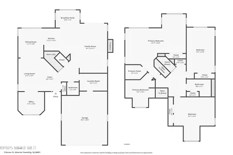 Floorplan - 3 Devon Ct, Monroe, NJ 08831 photo 1 of 1