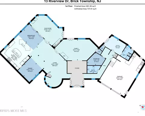 Floorplan - 13 Riverview Dr, Brick, NJ 08723 photo 1 of 3
