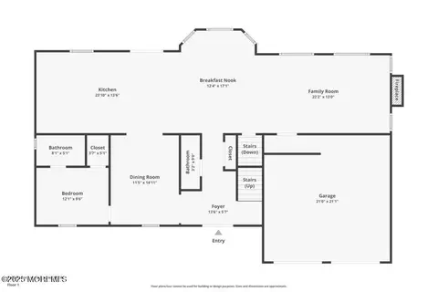 Floorplan - 1412 Forest Ave, Brick, NJ 08724 photo 3 of 4