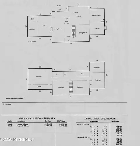 Floorplan - 137 Bingham Ave, Rumson, NJ 07760 photo 2 of 2