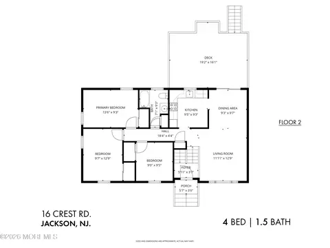 Floorplan - 16 Crest Rd, Jackson, NJ 08527 photo 3 of 6
