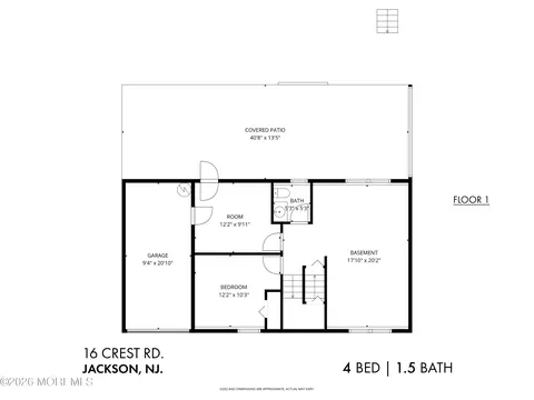 Floorplan - 16 Crest Rd, Jackson, NJ 08527 photo 1 of 6