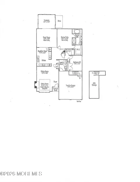 Floorplan - 107 Brigantine Blvd, Waretown, NJ 08758 photo 1 of 1