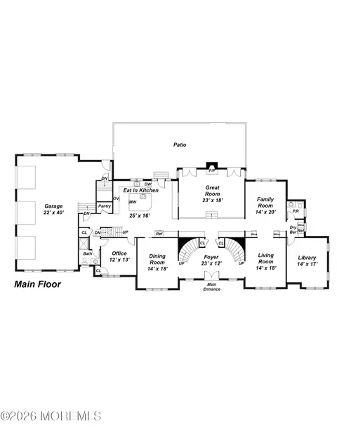 Floorplan - 25 Ely Rd, Holmdel, NJ 07733 photo 1 of 6
