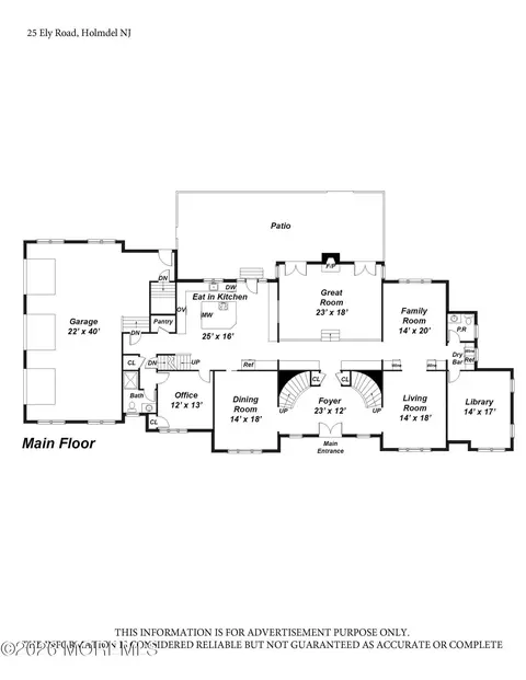 Floorplan - 25 Ely Rd, Holmdel, NJ 07733 photo 4 of 6