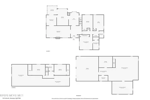 Floorplan - 15 Circle Dr, Rumson, NJ 07760 photo 2 of 5