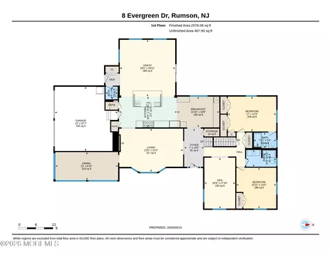 Floorplan - 8 Evergreen Dr, Rumson, NJ 07760 photo 1 of 2